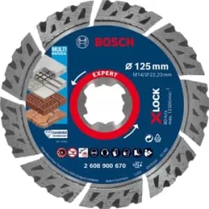 Bosch Expert Multi Material X Lock Diamond Cutting Disc 125mm 2.4mm 22mm