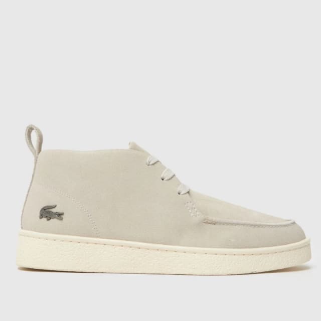 Lacoste Baseshot Chukka Boots in Light Grey Light Grey UK 10 (EU 44½)
