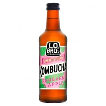 Lo Bros Organic Kombucha Rhubarb & Apple - 330ml