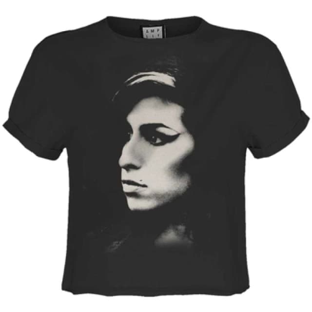 Amplified Mens Tonal Pose Amy Winehouse T-Shirt in Charcoal Size: XS Charcoal Male XS
