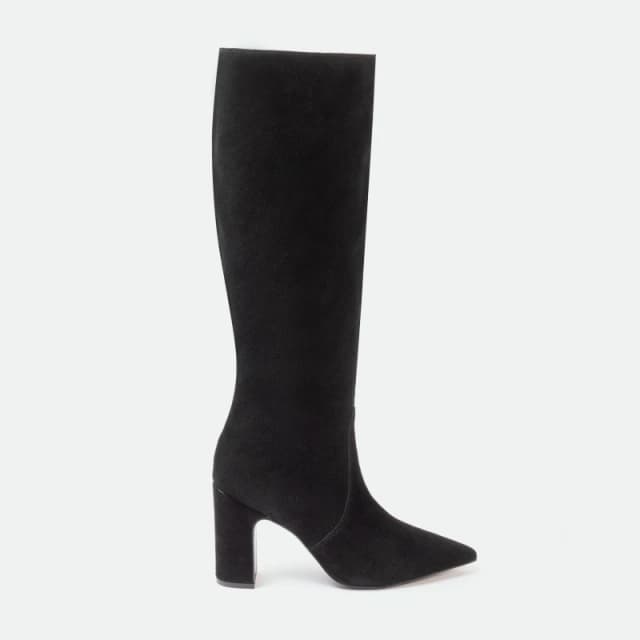 I Saw It First Knee-High Suede Boots Woman Black female 3 (36)
