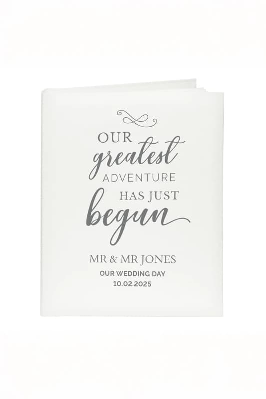 Personalised Memento Company Personalised Our Greatest Adventure Traditional Photo Album in White White Unisex