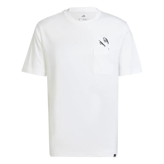 adidas Graphic Logo T-Shirt Mens White Slider male S