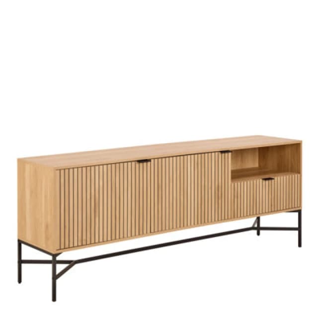 Furniture To Go Jaipur Sideboard With 2 Doors And 2 Shelves In Oak