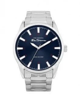 Ben Sherman Blue Sunray Dial Stainless Steel Bracelet Mens Watch, One Colour, Men