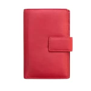 PRIMEHIDE Washed Martina Collection Purse 6 X Card Slot - Red