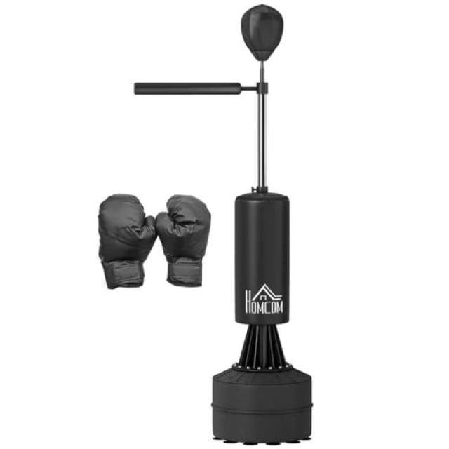 HOMCOM HOMCOM Boxing Punch Bag Stand w/ Rotating Flexible Arm Speed Ball Waterable Base