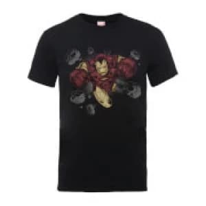 Marvel Comics Iron Man Rocks Mens Black T-Shirt - L - Black
