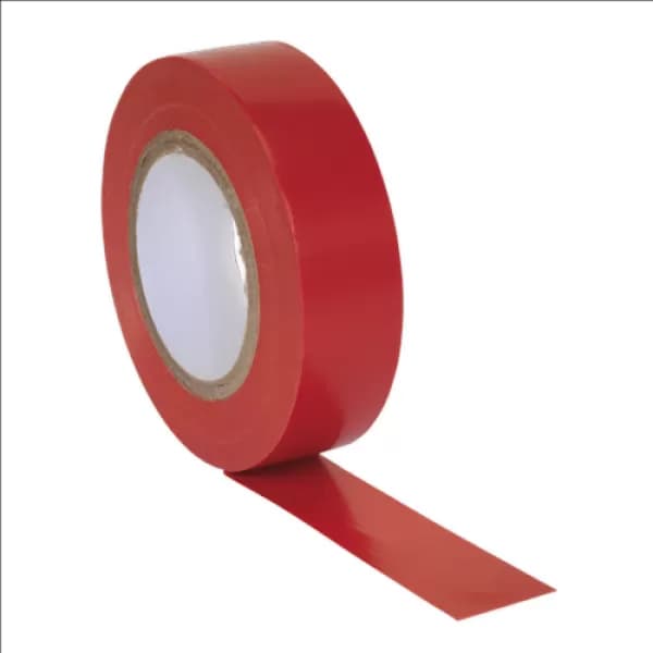 Genuine SEALEY ITRED10 PVC Insulating Tape 19mm x 20mtr Red Pack of 10