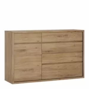Shetland 1 Door 5 Drawer Wood Effect Cupboard