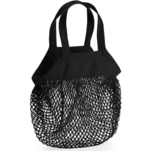 Westford Mill Mini Mesh Tote Bag (One Size) (Black) - Black