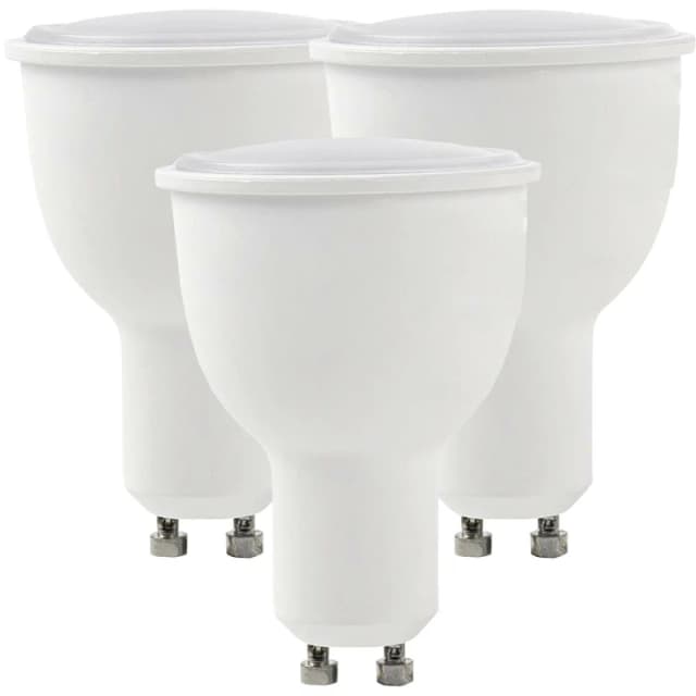 Loops 3x WiFi Colour Changing LED Light Bulb 4.5W GU10 Warm Cool White Dimmable Lamp White