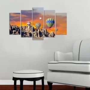 5M-85 Multicolor Decorative MDF Painting (5 Pieces)