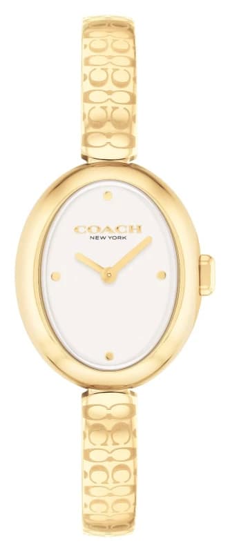 Coach 14504528 Sammy (22.5mm) Silver Dial / Gold PVD Watch