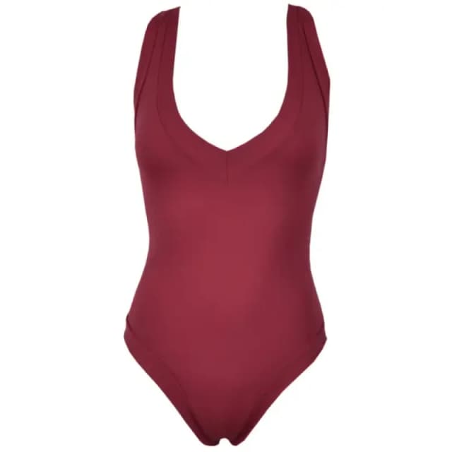 Red Point Womens V-neck one Piece swimsuit Red Point Yoli Rouge Female 38B