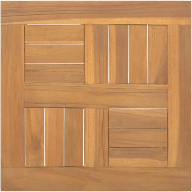 Vidaxl Square Table Top 40X40X2.5cm Solid Wood Teak, Brown 316155
