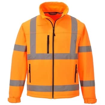 Portwest - S424ORRS - sz S Hi-Vis Classic Softshell Jacket (3L) - Orange