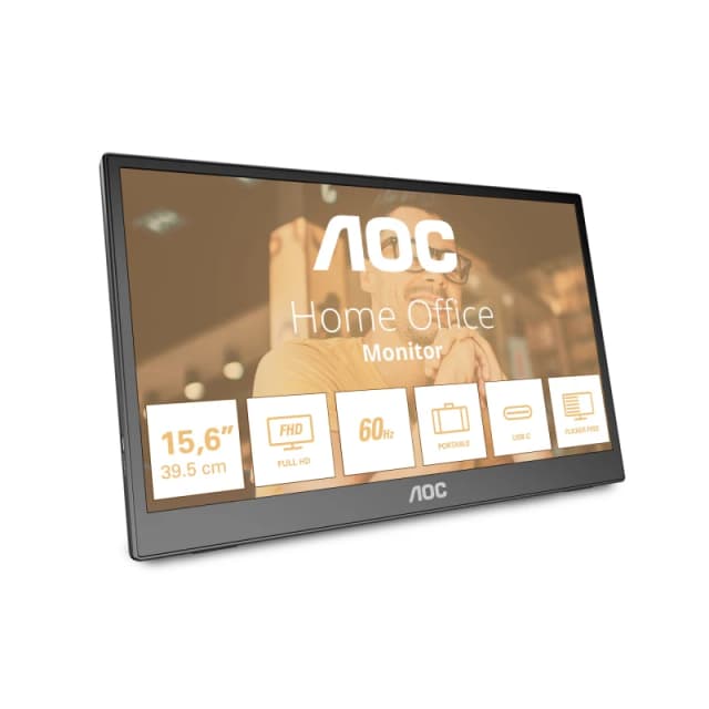 AOC AOC 16T3EA portable TV/monitor Black 39.6cm (15.6") 1920 x 1080 pixels 16T3EA