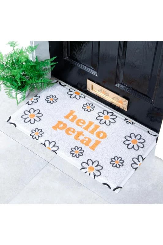 Native Natural Hello Petal Doormat (70 X 40Cm)