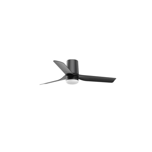 Netlighting Mini Punt Tub Small LED Black DC Ceiling Fan 6 Speed Black Unisex