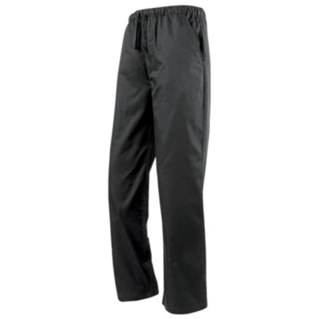 Premier Premier Men Essential Chefs Trouser Catering Workwear in Black Size: X-Small Black XS Male 5055805355430