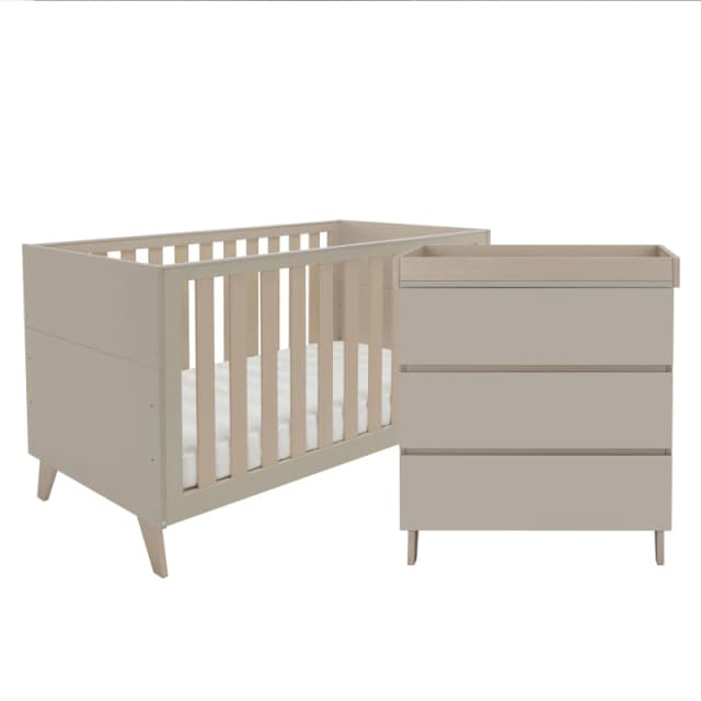 Babymore Dante 2 Piece Nursery Room Set - Cashmere Cashmere unisex One size