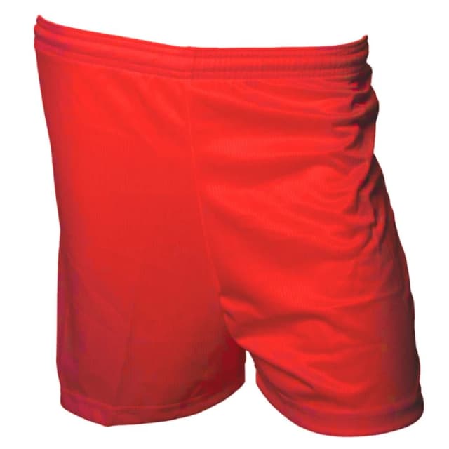 Precision Micro-Stripe Football Shorts in Red Size: XS Red Unisex XS