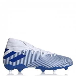 adidas Nemeziz 19.3 Football Boots Firm Ground - White/TeamRoyal