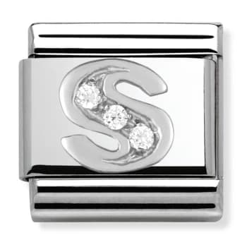 Nomination CLASSIC Silvershine Letter S Charm 330301/19
