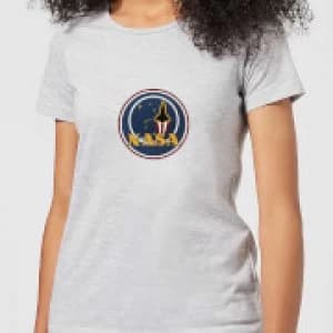 NASA JM Patch Womens T-Shirt - Grey - 3XL