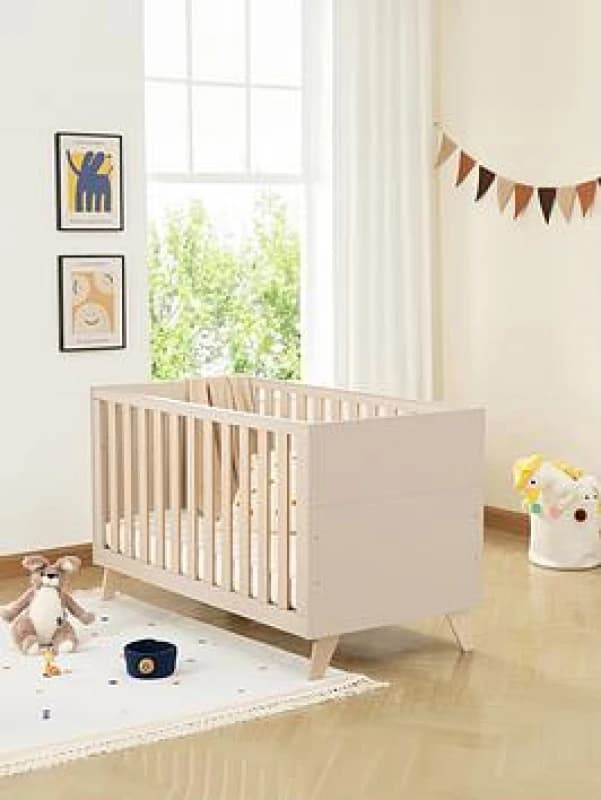 Babymore Dante Cot Bed - Cashmere, Cream 2610216