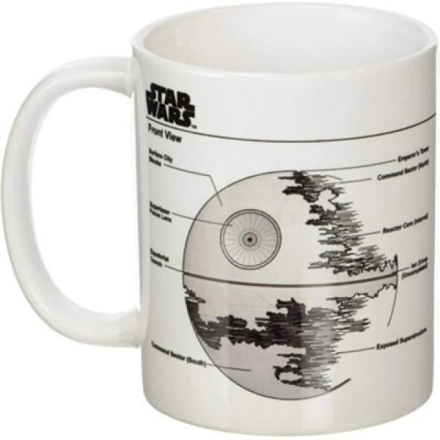 Star Wars Death Star Sketch Mug White unisex