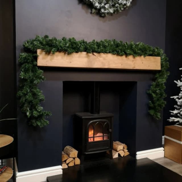 Samuel Alexander 270Cm (9ft) Indoor Plain Green Colorado Christmas Garland