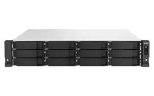 QNAP TS-h1887XU-RP NAS Rack (2U) Ethernet LAN Black, White E-2334