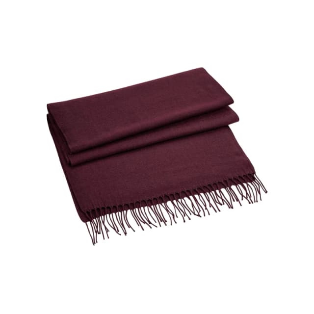 Beechfield Beechfield Men Classic Woven Scarf in Burgundy Burgundy One Size Male 5063377025736