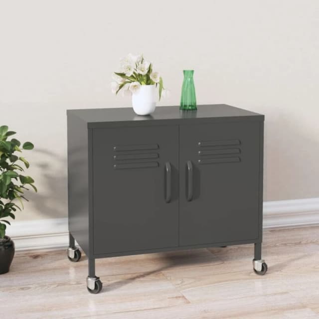 VIDAXL Storage Cabinet Anthracite 60x35x56cm Steel Vidaxl 8720286565797