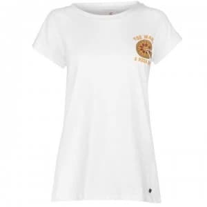 SoulCal Deluxe Chest Slogan T Shirt - White Pizza