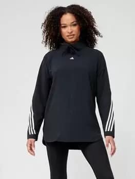 adidas Training Icons Longline Jumper, Black Size M Women