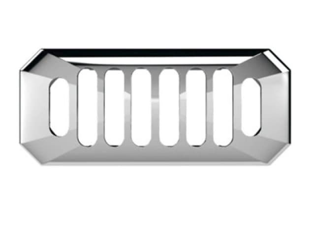 Balterley Traditional Basin Grill Overflow Cover Chrome 26mm x 50mm Silver