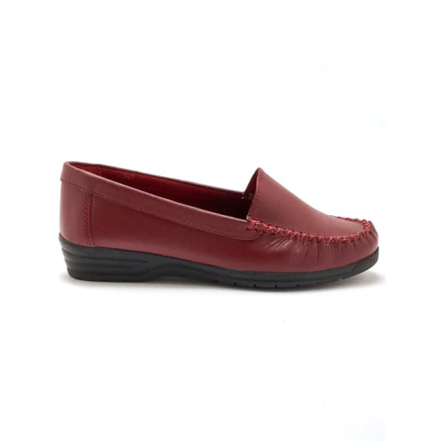 Pediconfort Womens leather loafers Pediconfort Rouge Female 35