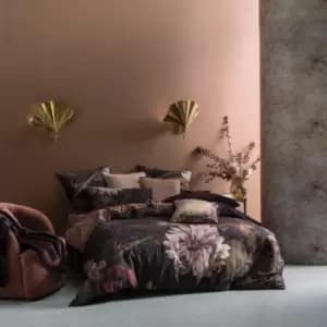 Neve Floral Print 100% Cotton Reversible Duvet Cover Set, Multi, King - Linen House