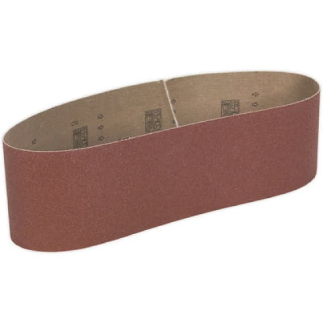 Loops PREMIUM 100mm x 915mm Sanding Belt - 100 Grit Aluminium Oxide Cloth Backed Loop Multi
