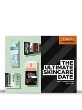 LOreal Paris LOreal Men Expert & LOreal Paris - The Ultimate Skincare Date Gift Set, Complete His & Hers Skincare Routine, Gift Set for both Men & Wom