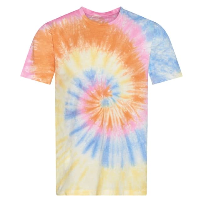 AWDis AWDis Men Swirl Tie Dye T-Shirt Size: X-Small Multi XS Male 5063107037770
