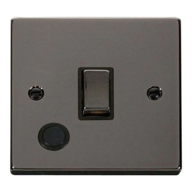 SE Home Black Nickel 1 Gang 20A Ingot DP Switch With Flex Black