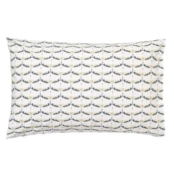 Joules Heron Geo Standard Pillowcase Pairs - Antique Gold