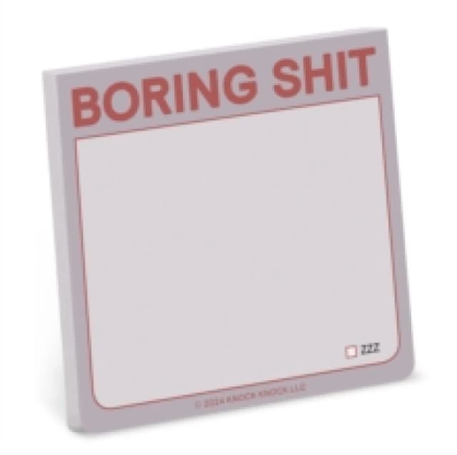 Knock Knock Boring Shit Sticky Note Other printed item