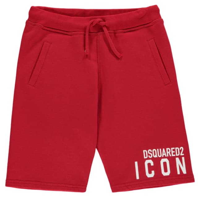 DSquared2 Icon Logo Shorts Tango Red DQ405 male 8 Yrs