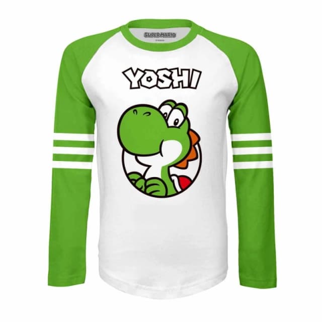 Super Mario Yoshi Since 1990 Long-Sleeved T-Shirt White unisex