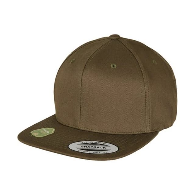 Flexfit by Yupoong Mens Cotton Snapback Cap in Dark Olive Dark Olive Male One Size